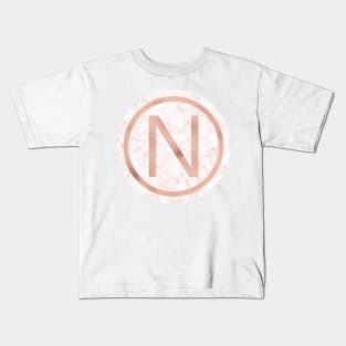 Rose Gold Marble Nu Kids T-Shirt